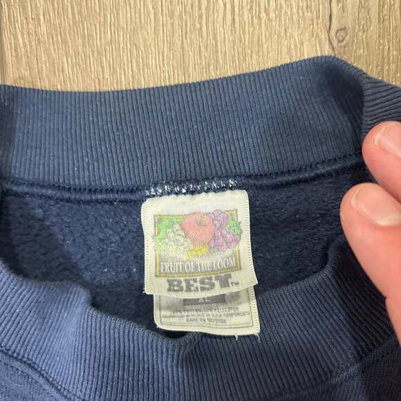 Nike Air Jordan Crewneck Sweatshirt Size XL Gray White Patch Jumpman Streetwear - Picture 3 of 5